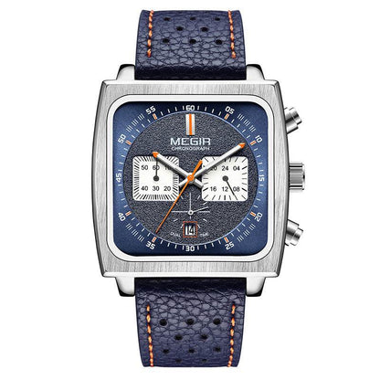 Buycenter Men's Waterproof Luminous Calendar Square Watch - Stylish & Functional - Buy Center