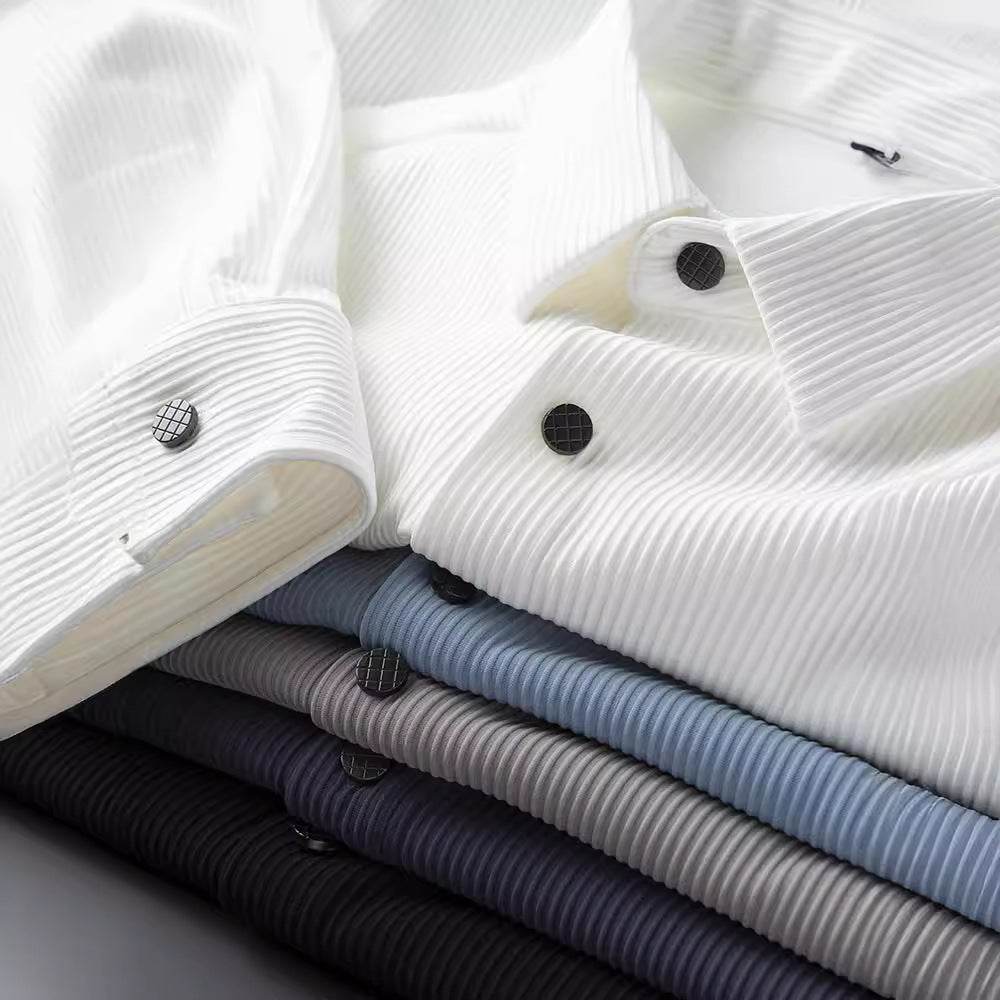 Stylish Non-Iron Anti-Wrinkle White Shirt for Men - Business Casual Fit - Buy Center