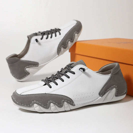 Men's Casual Colorblock Shoes - Trendy Flat Heel for All-Day Comfort - Buy Center