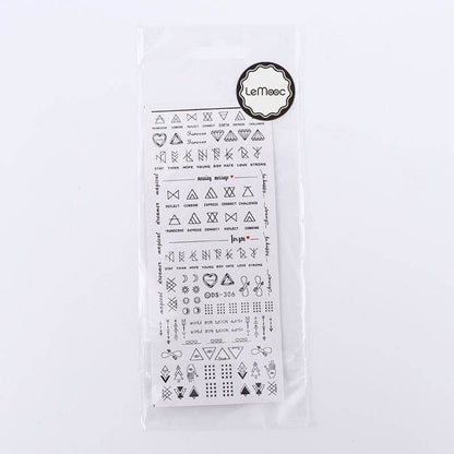 Geometric DIY Art Nail Polish Stickers - Modern Styles for Trendy Nails - Buy Center