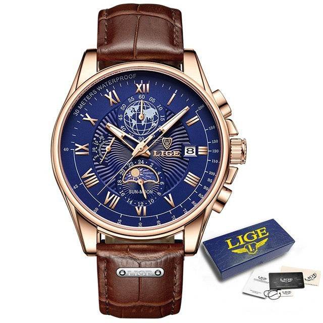 Men's Waterproof Chronograph Watch - Multifunctional, Luminous Style - Buy Center