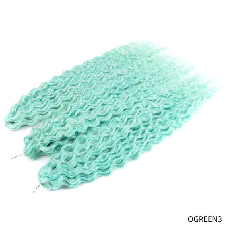Chemical Fiber Water Ripple Crochet Curls - Stylish Synthetic Hair Extensions - Buy Center