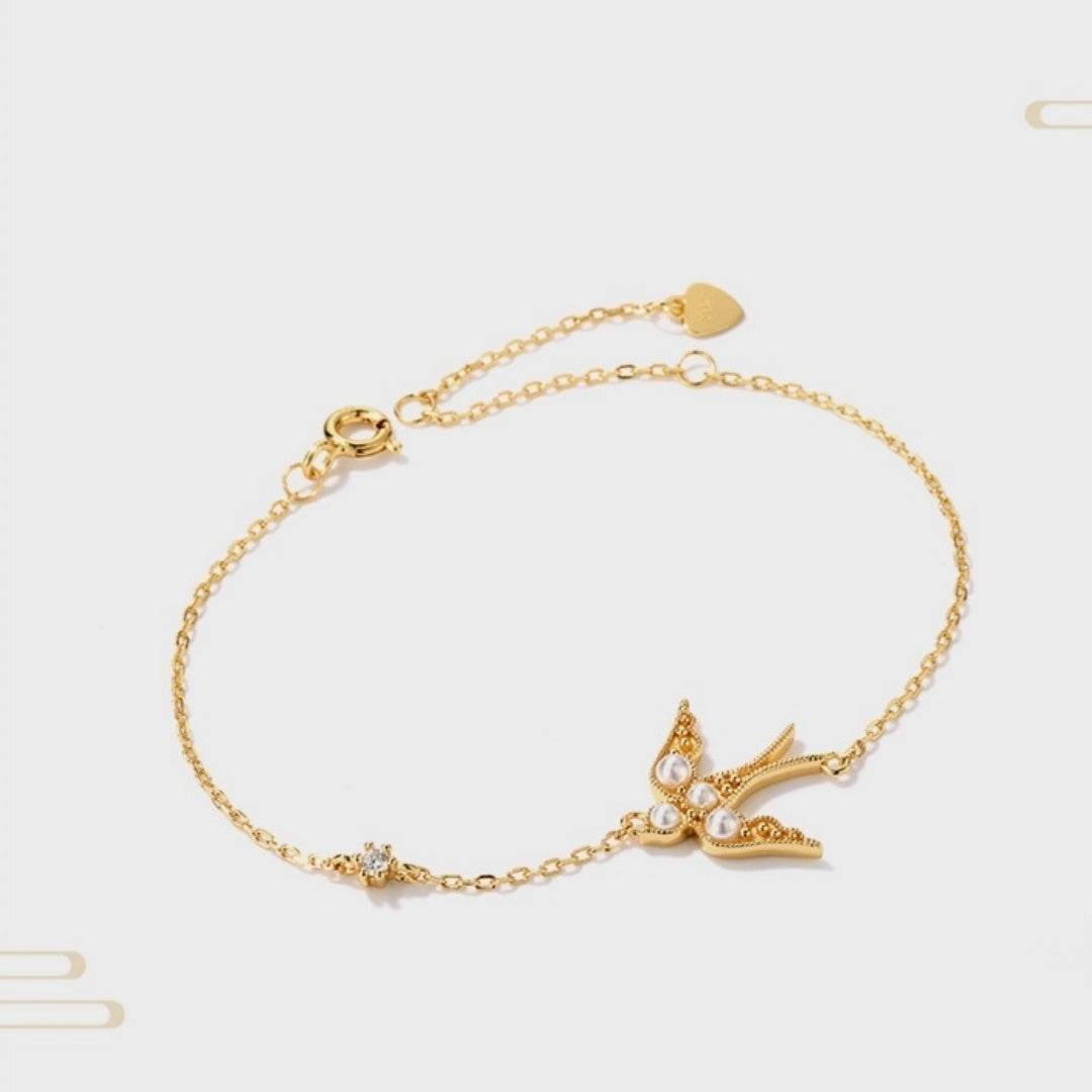Buycenter Affordable Luxury Swallow Bracelet - 925 Silver, Stylish Gift - Buy Center