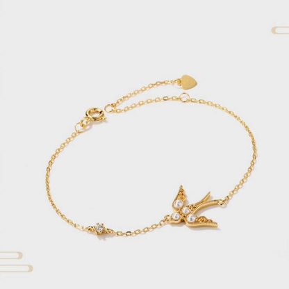 Buycenter Affordable Luxury Swallow Bracelet - 925 Silver, Stylish Gift - Buy Center