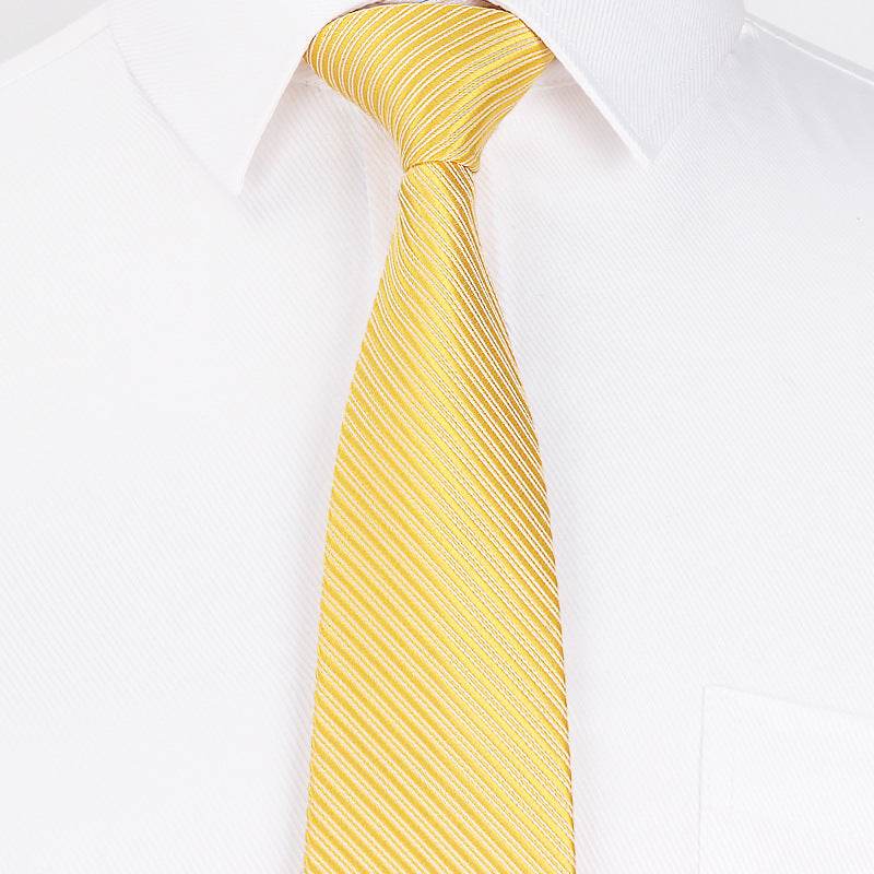 Stylish Dark Striped Tie - 8CM Polyester Hand Tie for Business Wear - Buy Center