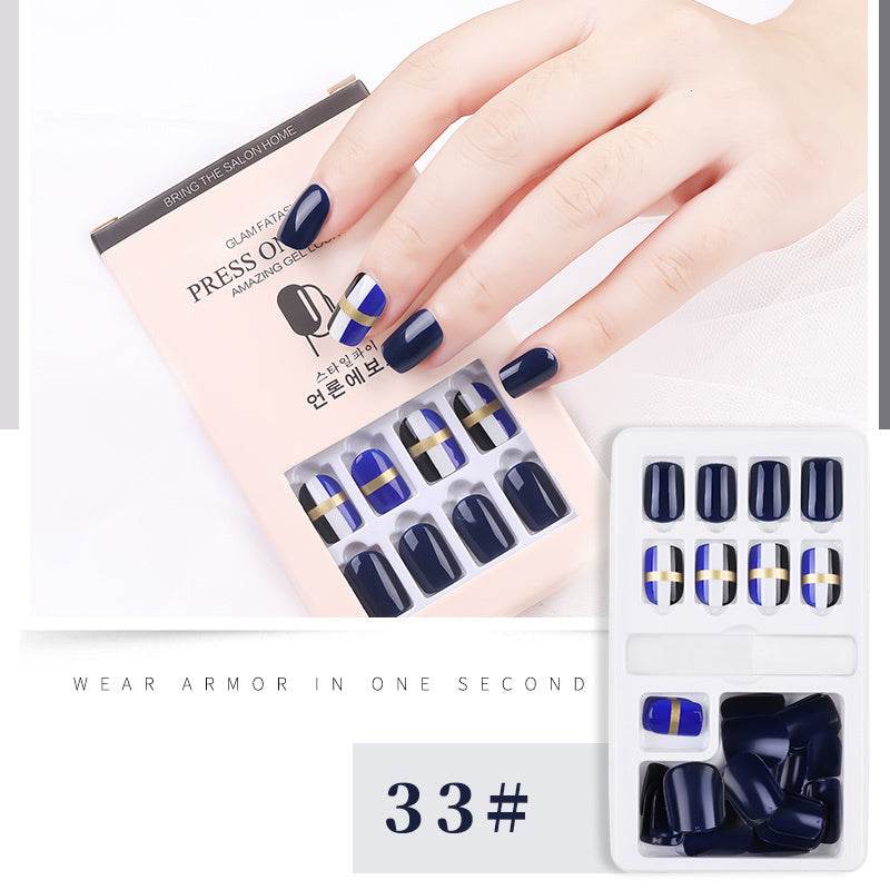 30pcs Detachable False Nail Tips Set - Stylish Full Cover Short Nails - Buy Center