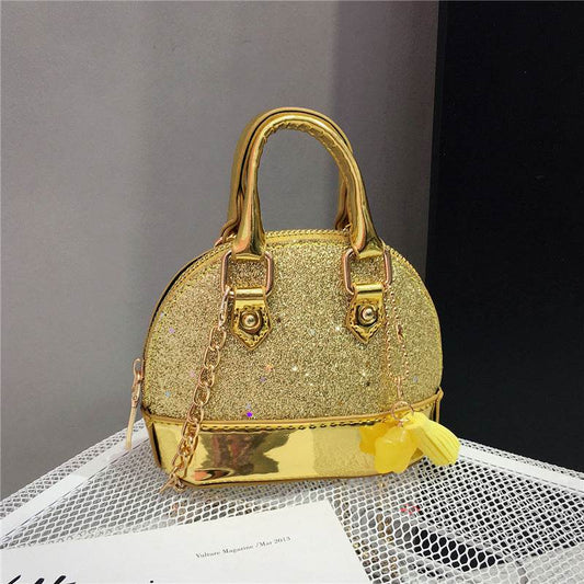 Cute Mini Shell Bag for Boys - Stylish Sequined PU Fabric 2025 - Buy Center