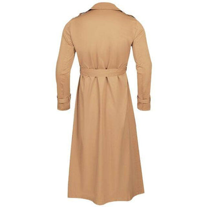 Stylish Long Trench Coat for Men - Double Breasted, Large Lapel Design - Buy Center