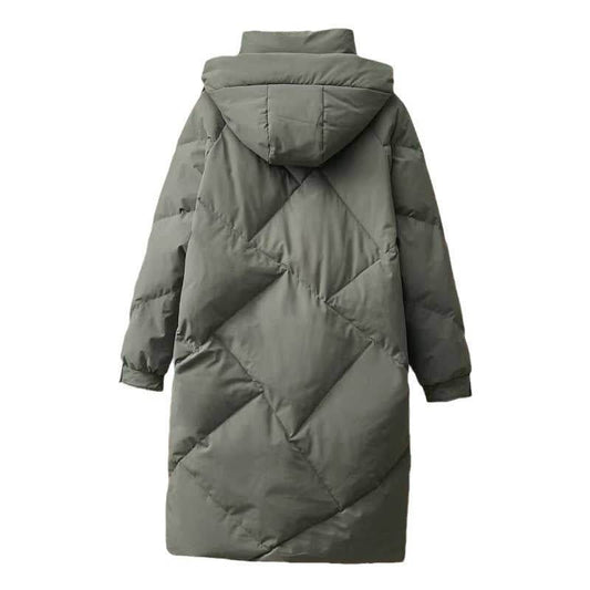 Buycenter Women's Mid-Length Cotton-Padded Coat - Plus Size & Warm - Buy Center