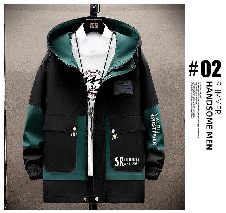 Trendy Hooded Overalls for Teens - Spring & Autumn Slim Fit Style - Buy Center