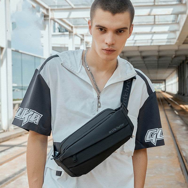 Men's One-Shoulder Crossbody Bag - Stylish & Waterproof for Travel - Buy Center