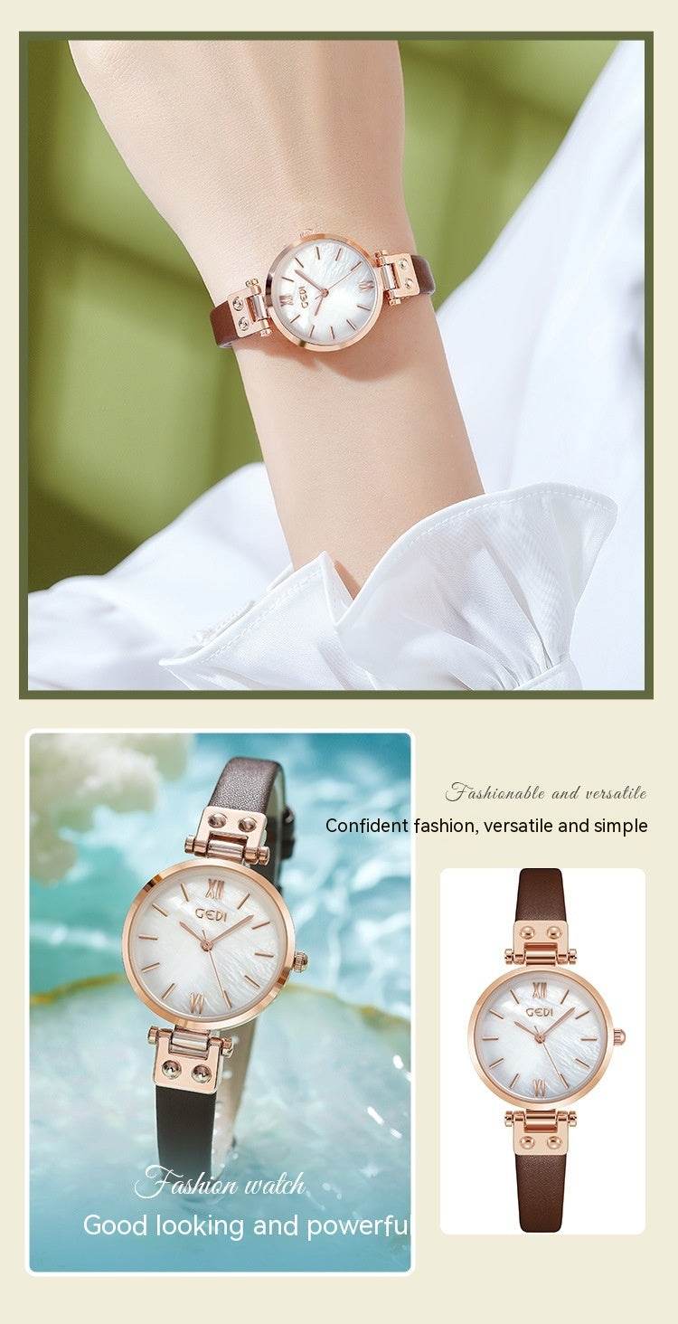 Buy Center Women's Waterproof Watch - Fashionable Art-Style with Small Dial - Buy Center