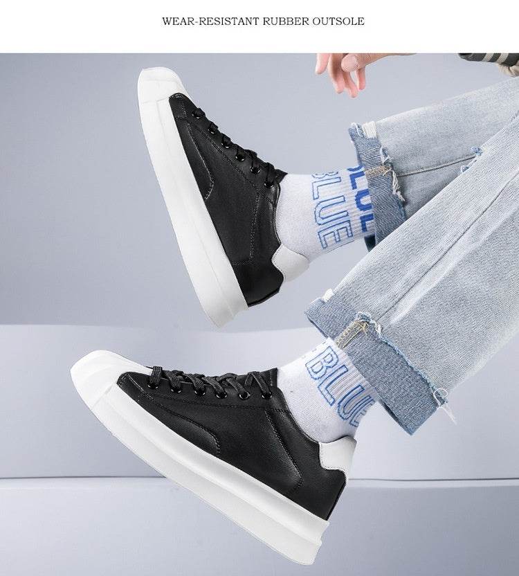 Invisible Height Increasing Insoles - Stylish Vulcanize Shoes for Men - Buy Center