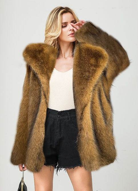 Buycenter Fall Winter Fashion Mid-Length Coat Set - Warm Women's Jacket - Buy Center