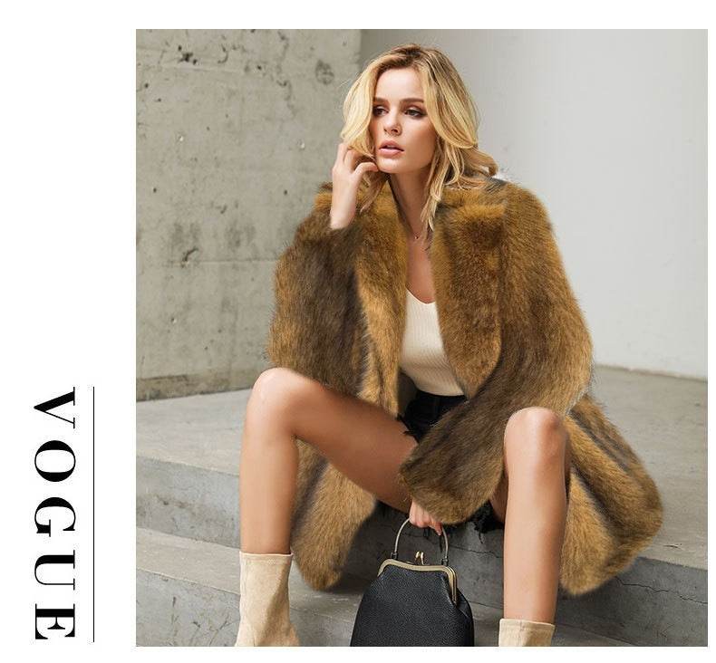 Buycenter Fall Winter Fashion Mid-Length Coat Set - Warm Women's Jacket - Buy Center