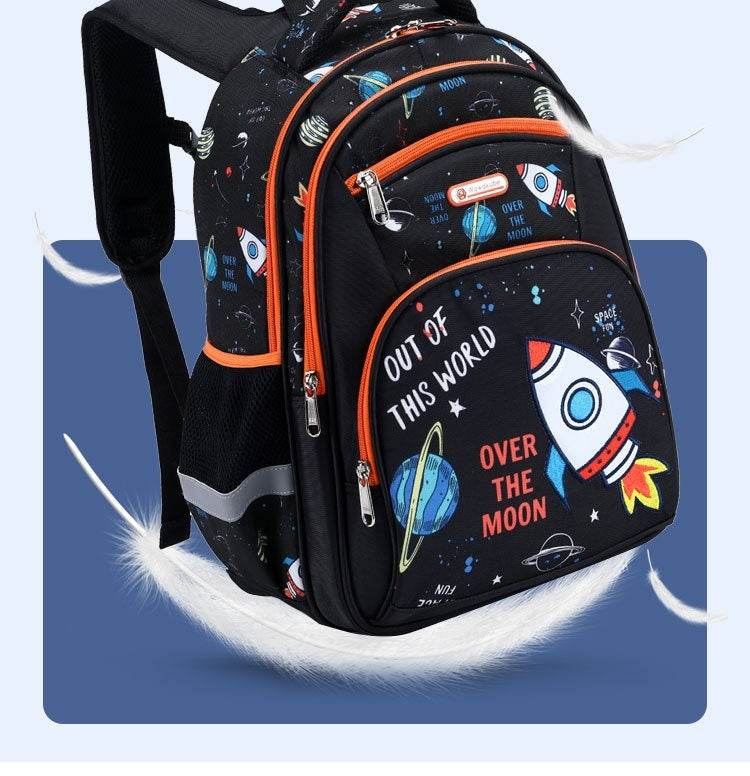 Large Capacity Children's Backpack for Boys - Fun Space Designs 2025 - Buy Center
