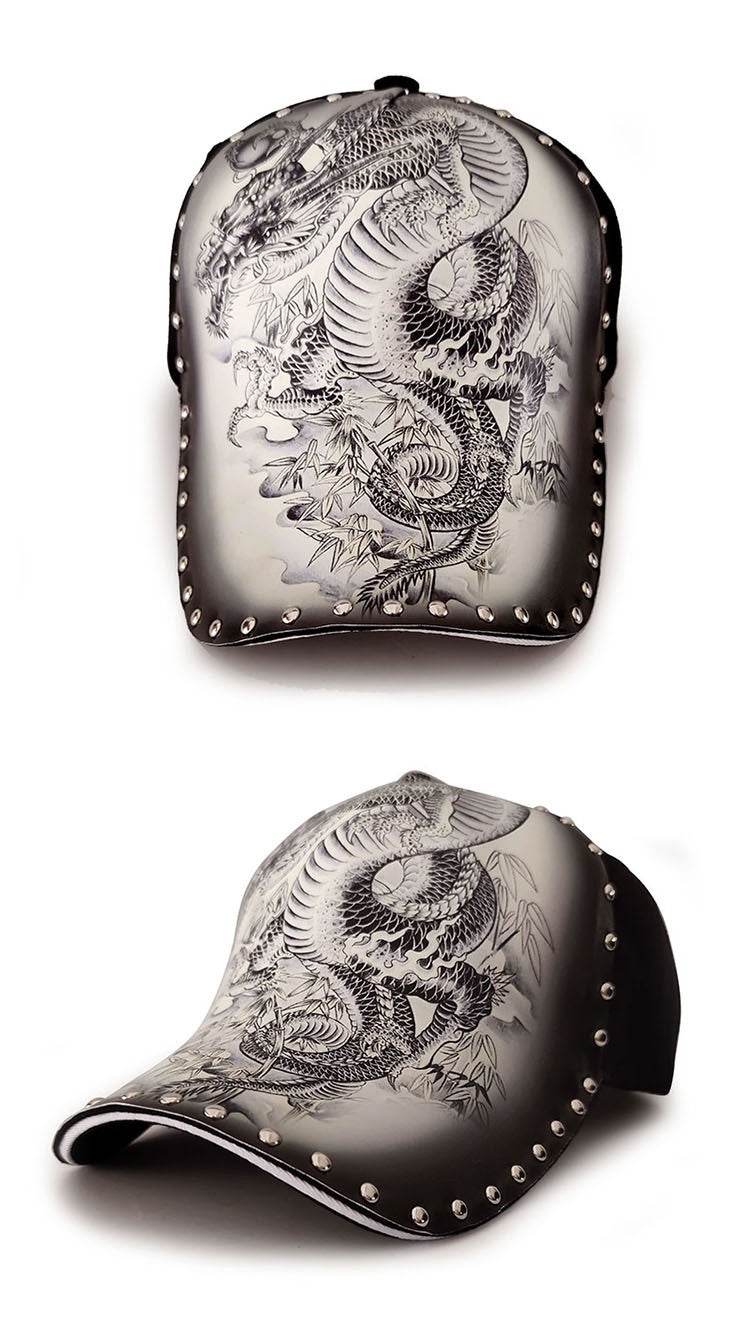 Buycenter Personalized Dragon Print Cap - Stylish Sun Protection - Buy Center