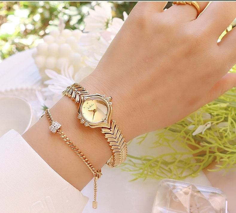 Bamboo Chain Women's Quartz Watch - Elegant Waterproof Gift Accessory - Buy Center