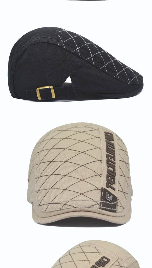 Men's Sun Protection Peaked Cap - Adjustable & Breathable Retro Style - Buy Center