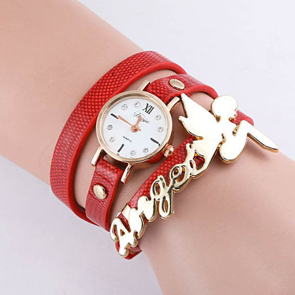 Buy Center DIY Angel Pendant Quartz Watch - Elegant Women's Timepiece - Buy Center