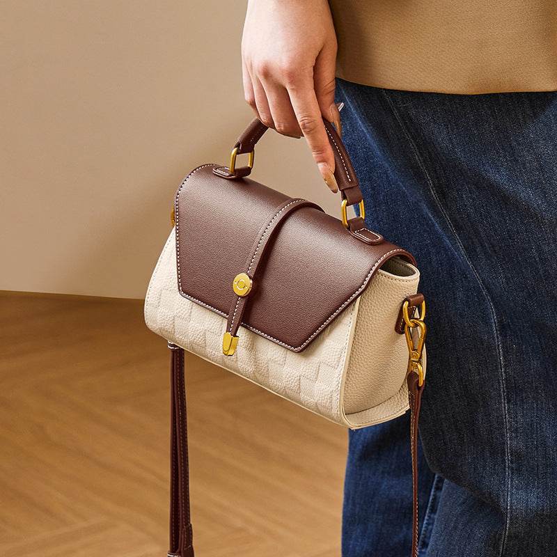 Buycenter Premium Genuine Leather Handbag - Light Luxury Crossbody - Buy Center