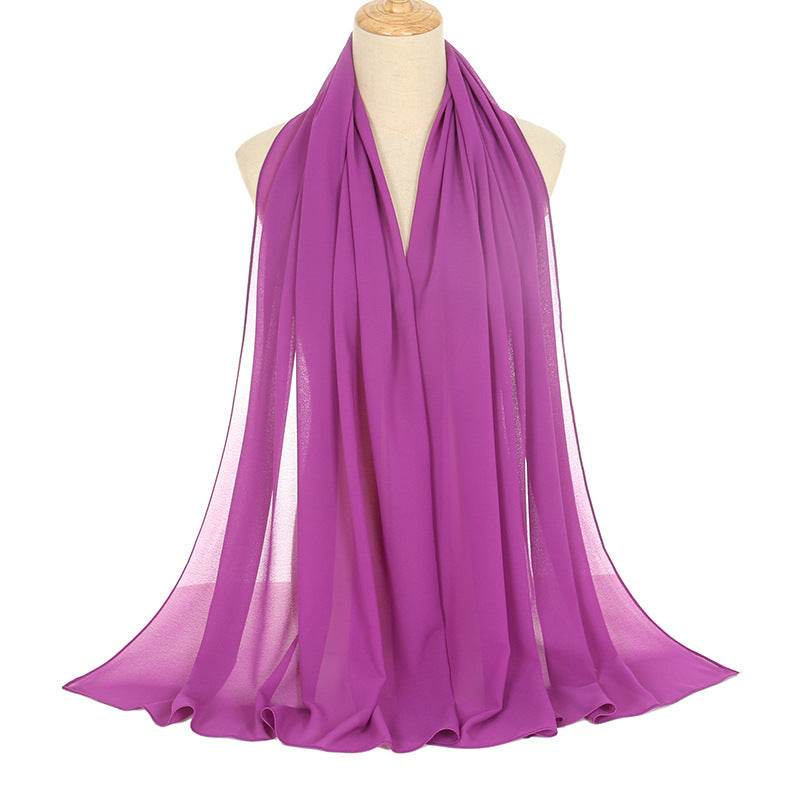 Pearl Chiffon Bubble Scarf - Women's Lightweight Summer Elegance - Buy Center