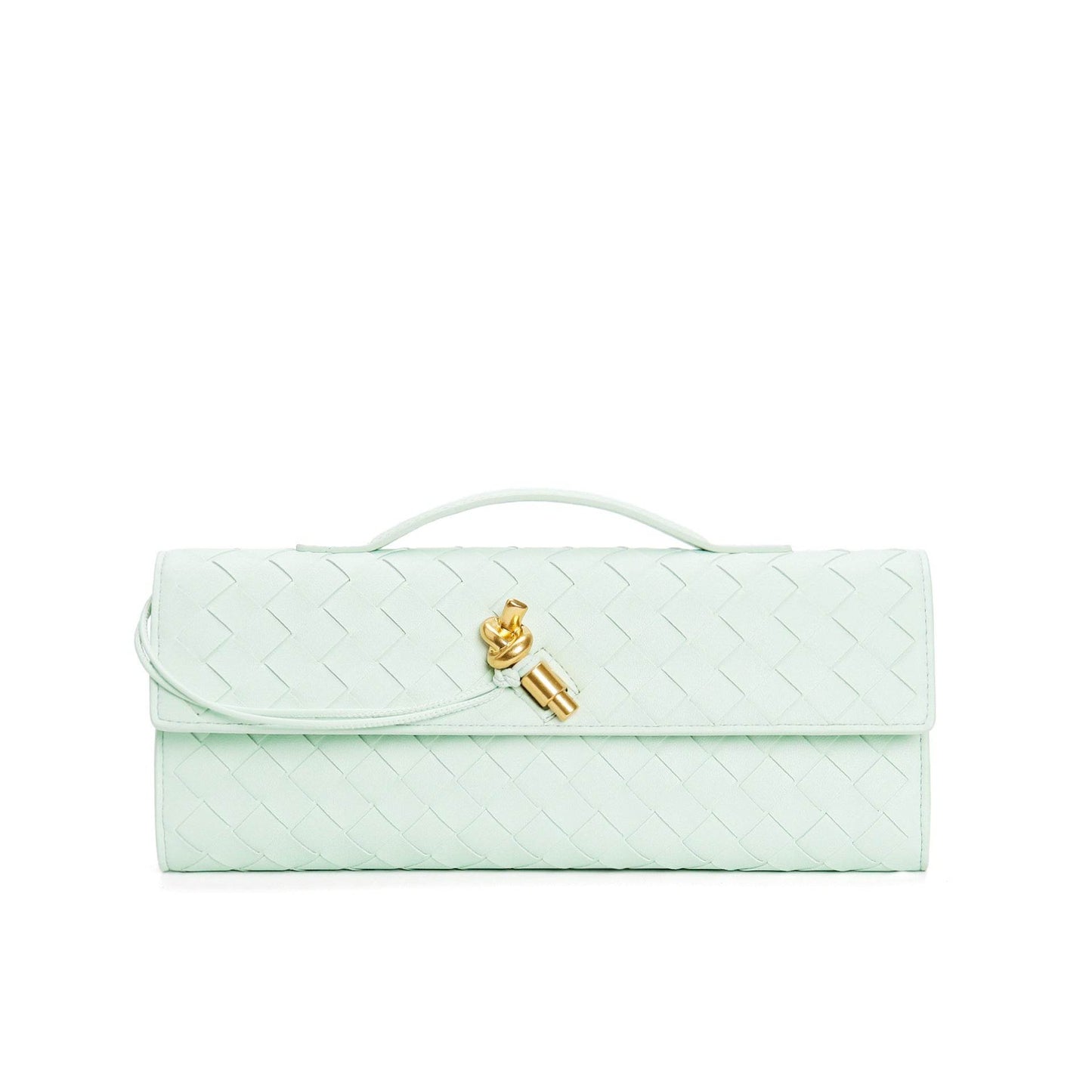 Buycenter Woven Shoulder Bag - Genuine Leather Crossbody Clutch - Buy Center