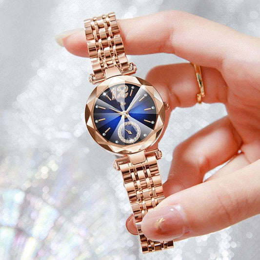 Buycenter Women's Quartz Dress Watch - Multi-pronged Gradient with Diamonds - Buy Center