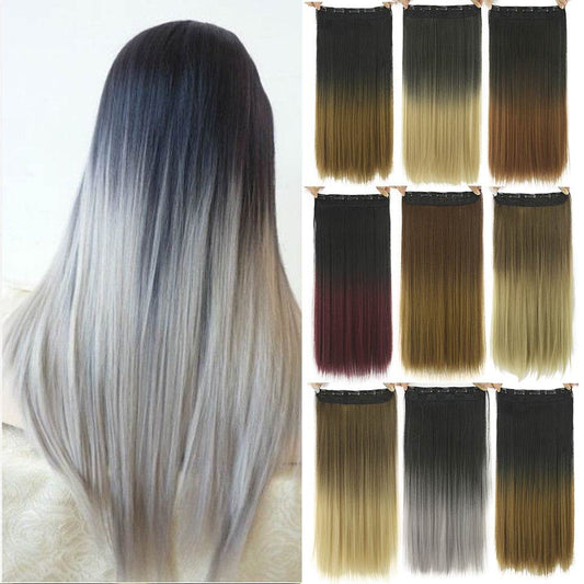 One-Piece Clip-In Hair Wig - 60cm Natural Look, Easy Clip Application - Buy Center