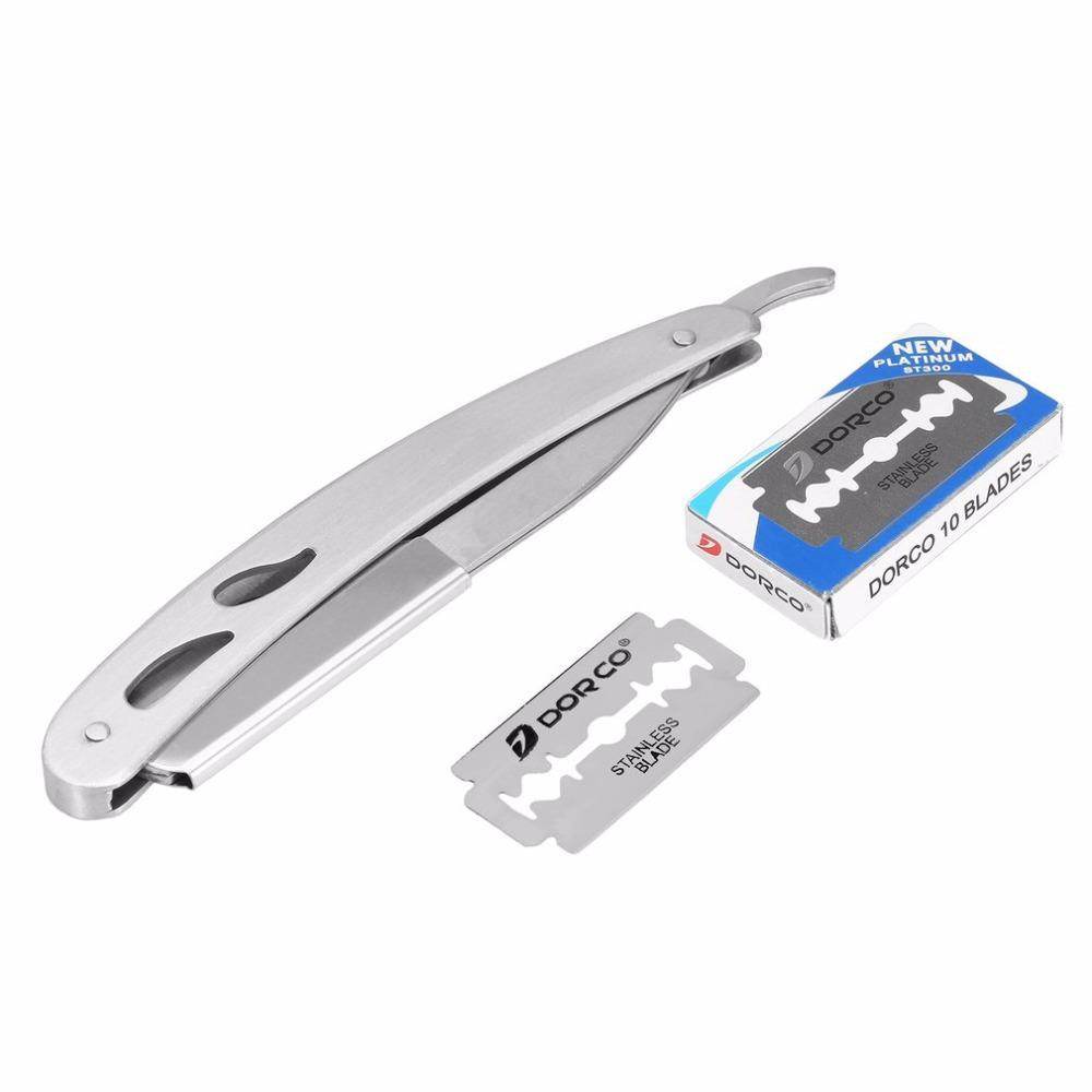 Premium Stainless Steel Razor - 10 Blades for Smooth and Precise Shaving - Buy Center