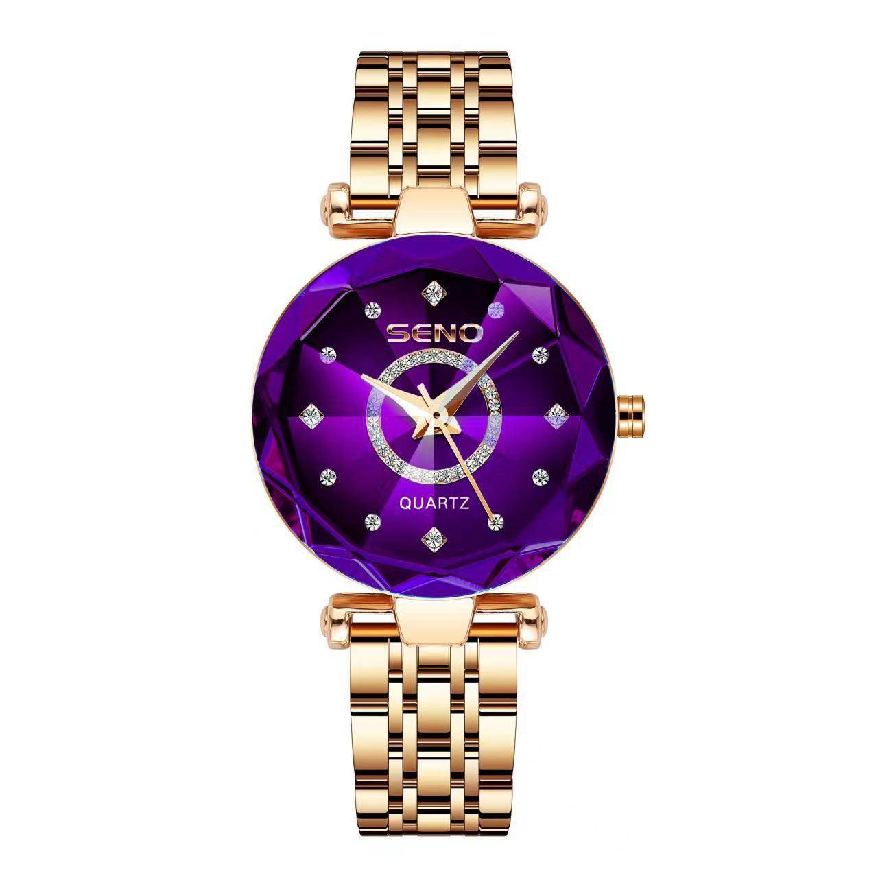 Waterproof Polygonal Women's Watch - Stylish Stainless Steel Strap & Quartz - Buy Center