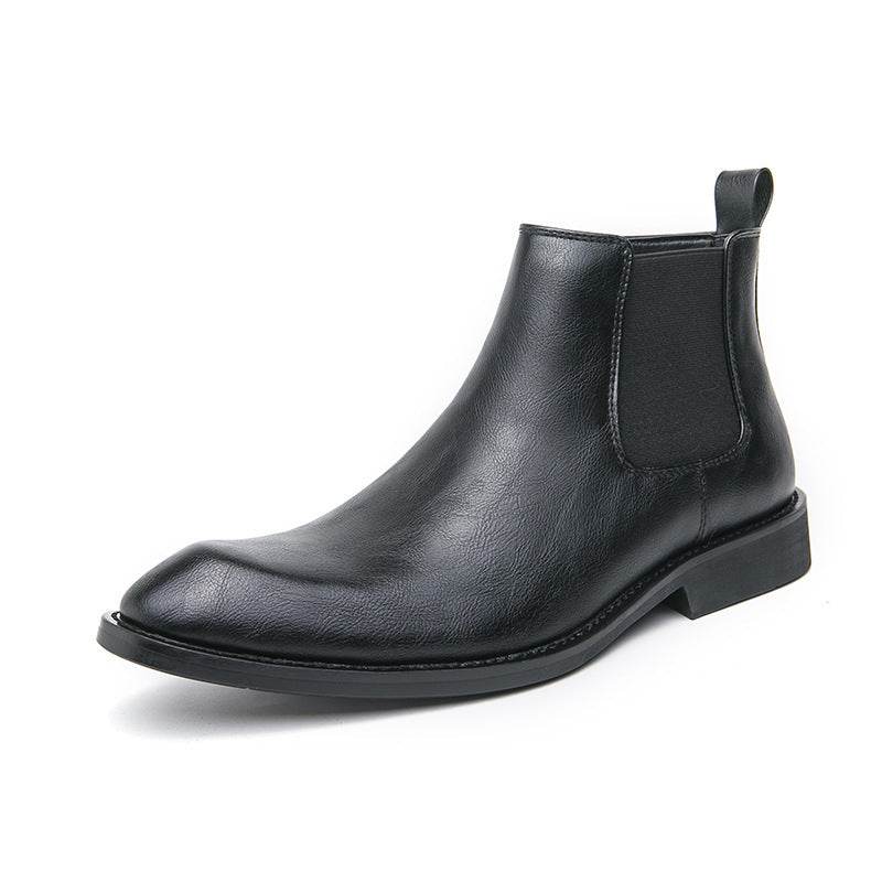 Retro Plus Size Short Boots for Men - Casual Fashion in Black & Brown - Buy Center