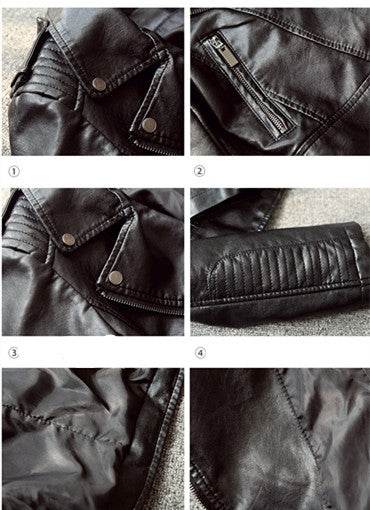 Buycenter Women's Slim Fit PU Leather Jacket - Pink, Sizes S to XL - Buy Center