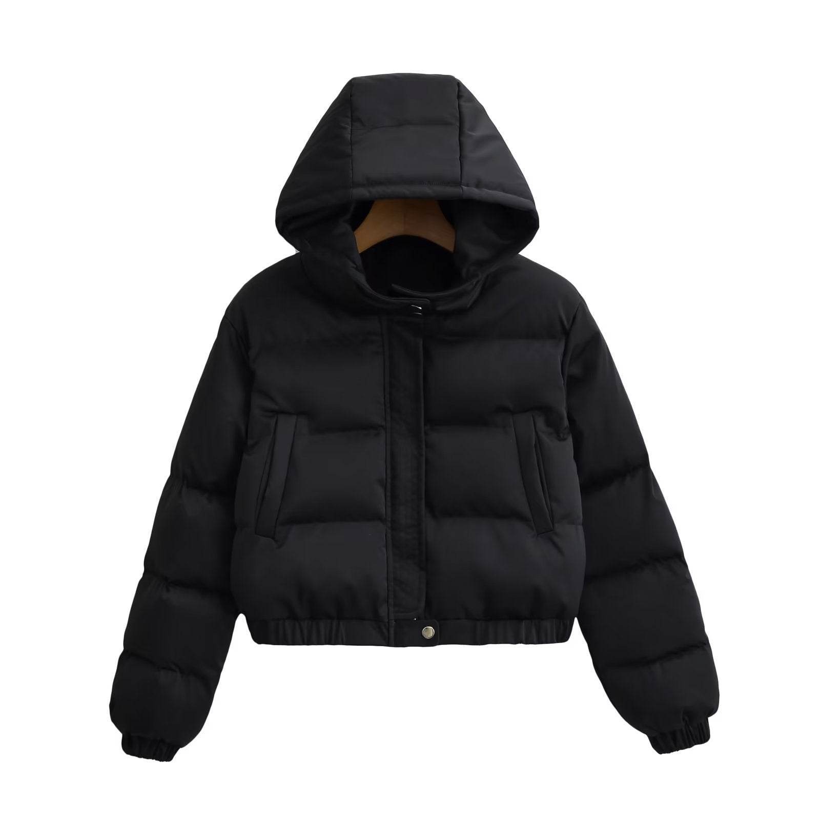 Retro Loose Casual Hooded Jacket - Women's Padded Fashion Coat 2025 - Buy Center