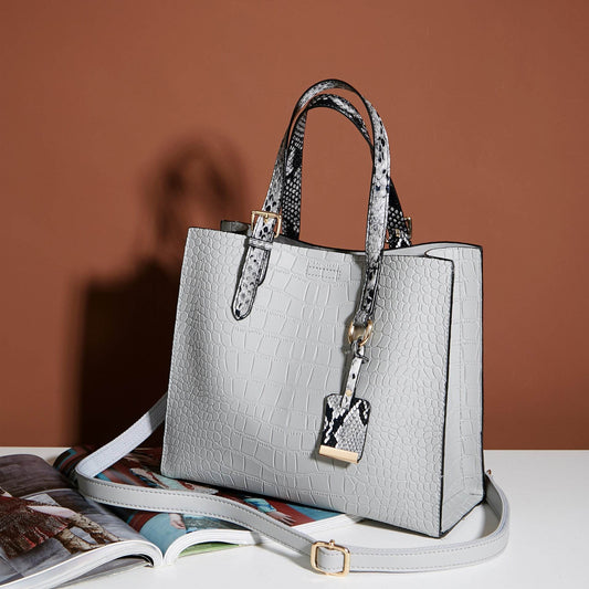 Versatile Korean Handbag - Retro PU Tote Bag with Zipper Closure - Buy Center
