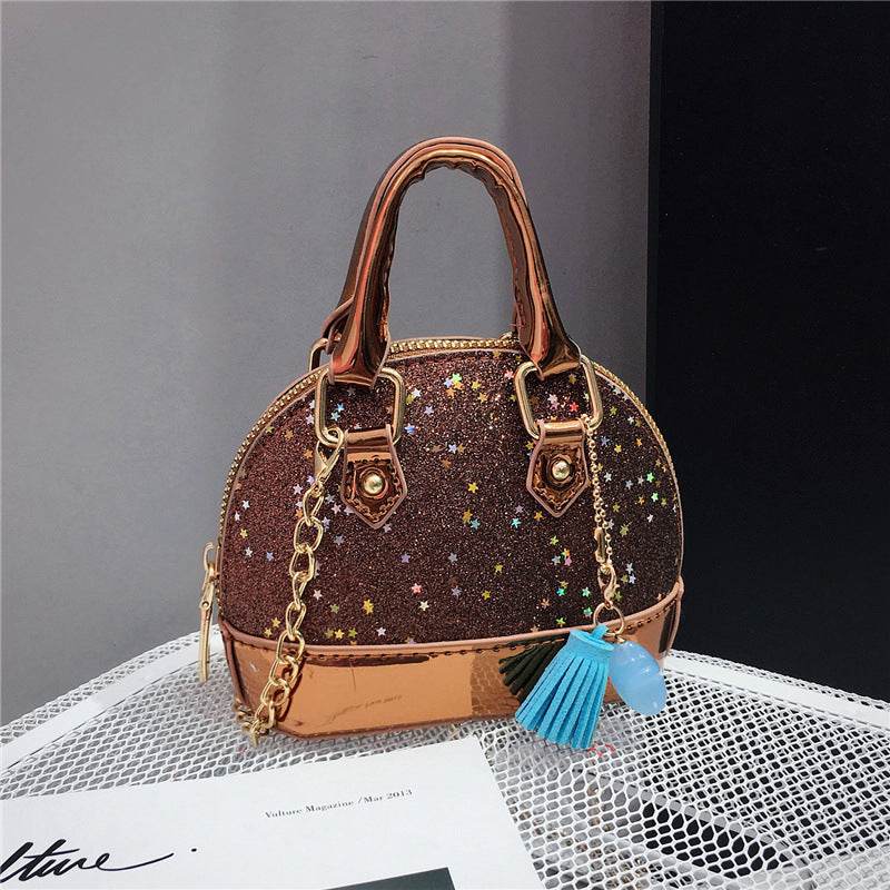 Cute Mini Shell Bag for Boys - Stylish Sequined PU Fabric 2025 - Buy Center