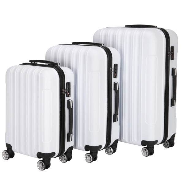 Vertical Pattern 3-in-1 Trolley Case - Durable, Large Capacity Luggage - Buy Center