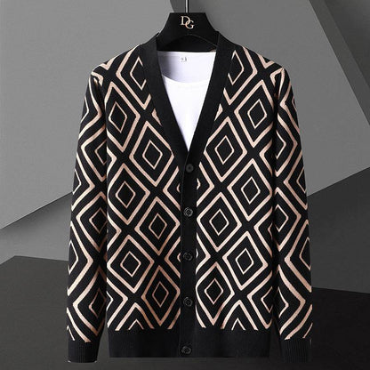 Buycenter High-End Knitted Cardigan Sweater for Men – Slim Fit, Casual Style - Buy Center