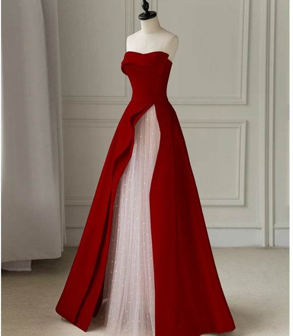 Buycenter Light Luxury Engagement Dress - Tube Top High Waist Styles - Buy Center