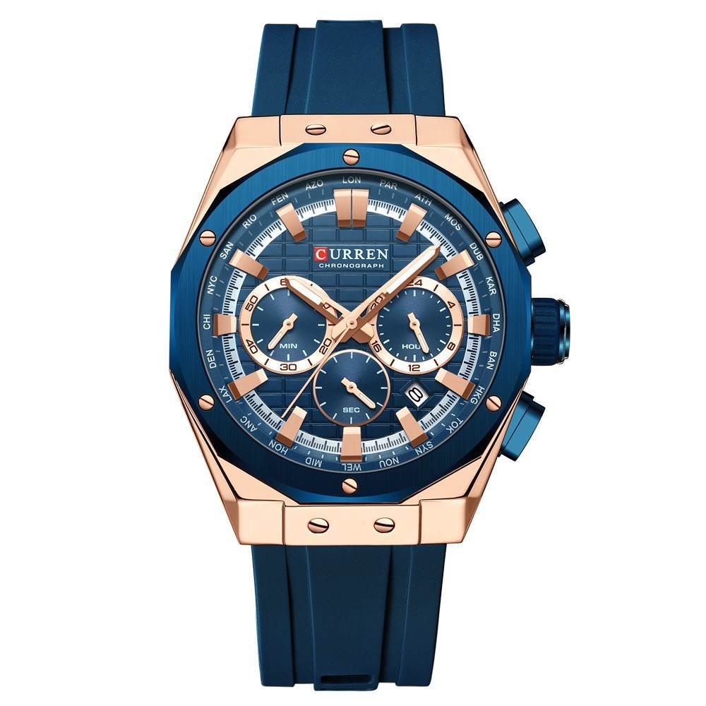 Men's Calendar Quartz Watch - Stylish Business Accessory in 5 Colors - Buy Center
