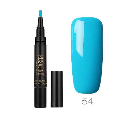 5ml Solid Color Nail Art Pen - Easy Application in 58 Vibrant Shades - Buy Center