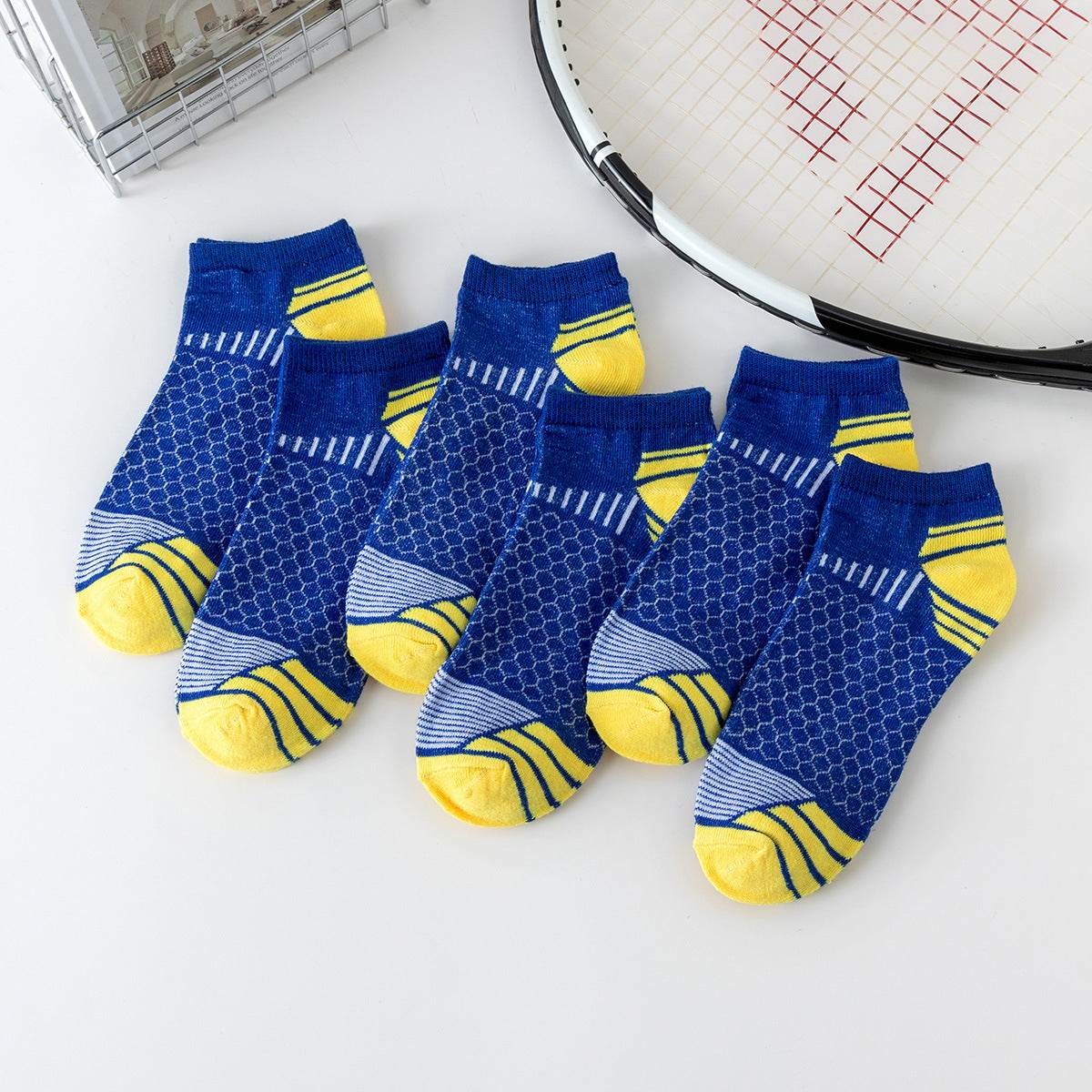 Breathable Men's Sports Socks - Non-Slip Running & Stylish Colors - Buy Center