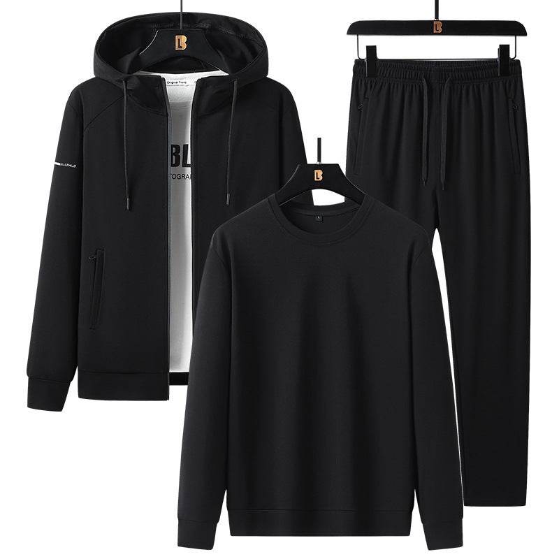 Men's Sports Leisure Suit - Trendy Cotton Blend for Spring & Autumn - Buy Center