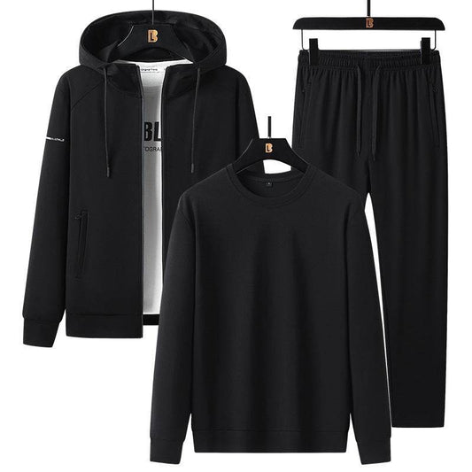 Men's Sports Leisure Suit - Trendy Cotton Blend for Spring & Autumn - Buy Center
