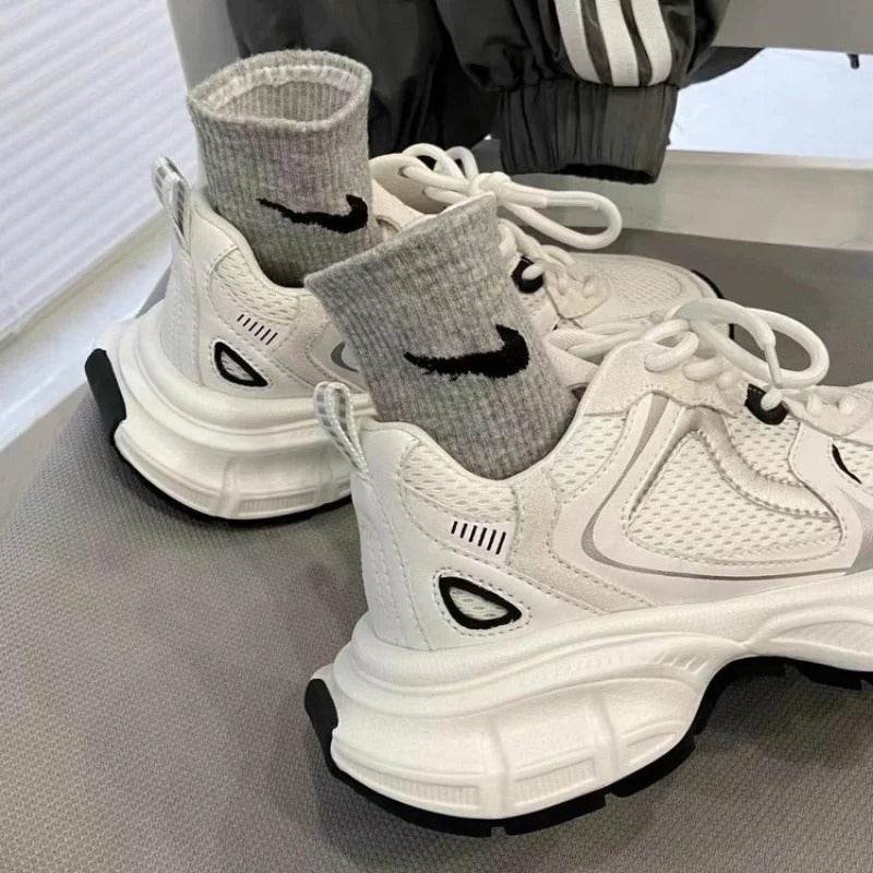 Polar Wave Breathable Mesh Platform Shoes - Casual Wedge Design 2025 - Buy Center