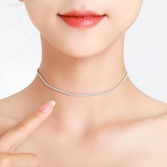 S925 Sterling Silver Necklace - Diamond Inlaid for Influencers 2025 - Buy Center