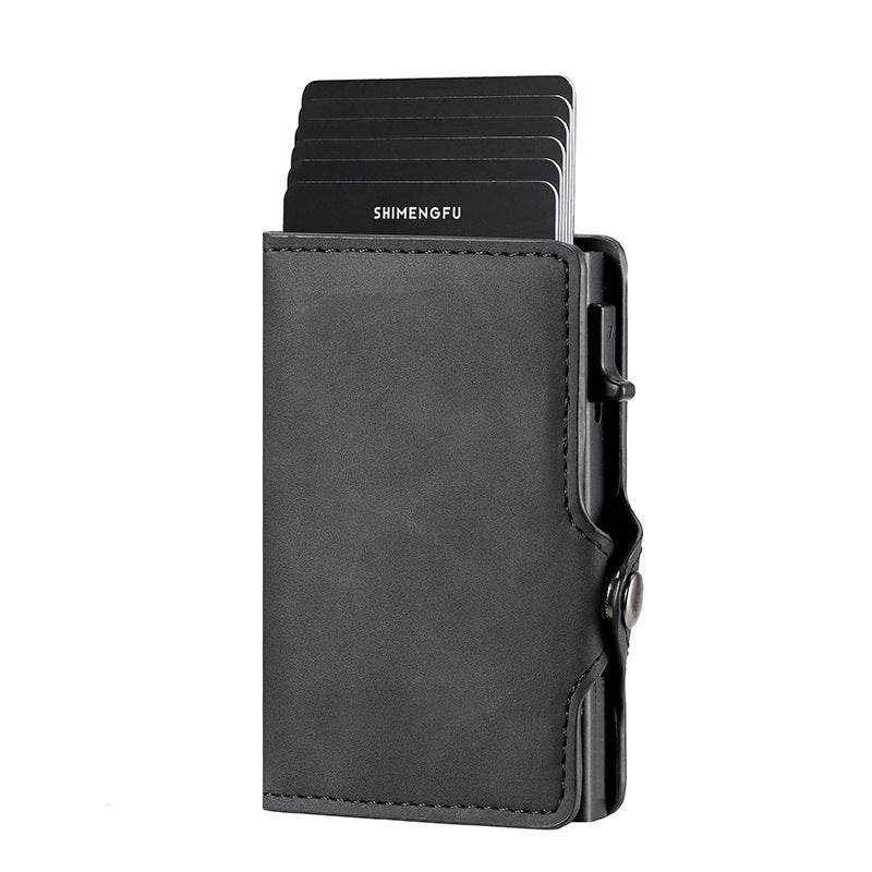 Men's Retro Aluminum Alloy Card Wallet - Stylish & Durable Accessory - Buy Center