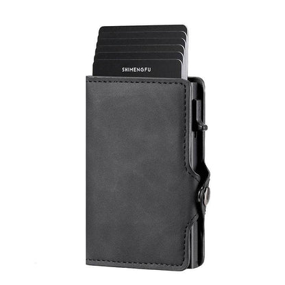 Men's Retro Aluminum Alloy Card Wallet - Stylish & Durable Accessory - Buy Center