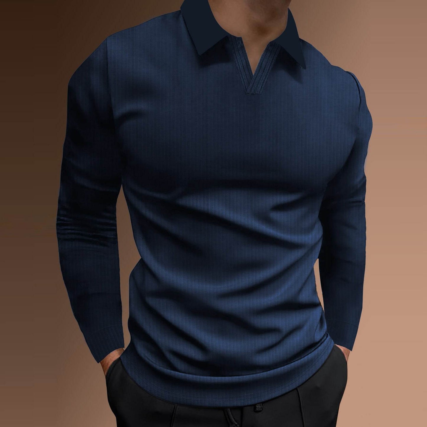 Solid Color Long Sleeve Shirt - Men's Casual & Business Wear 2025 - Buy Center