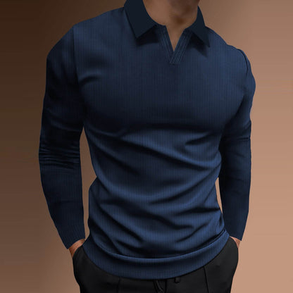 Solid Color Long Sleeve Shirt - Men's Casual & Business Wear 2025 - Buy Center